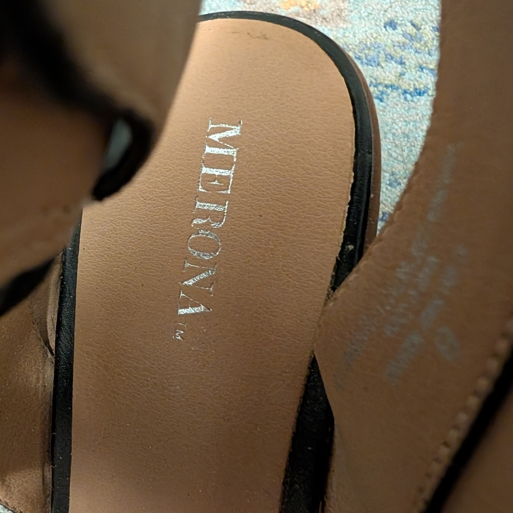 Merina Black Strappy Heels - Picture 3 of 7